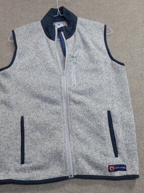 Southern Proper Jacket Medium Gray Heather Full Zip Vest